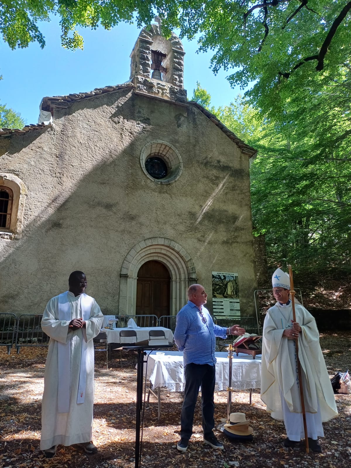jeudi 15 aout 2025, Fête de l’Assomption, Messe à Notre Dame de Lure présidée par Mgr Gobilliard